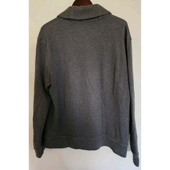 Polo Ralph Lauren Cardigan Sweater Men's Large Gray Knit Collared Button Up - Picture 4 of 13